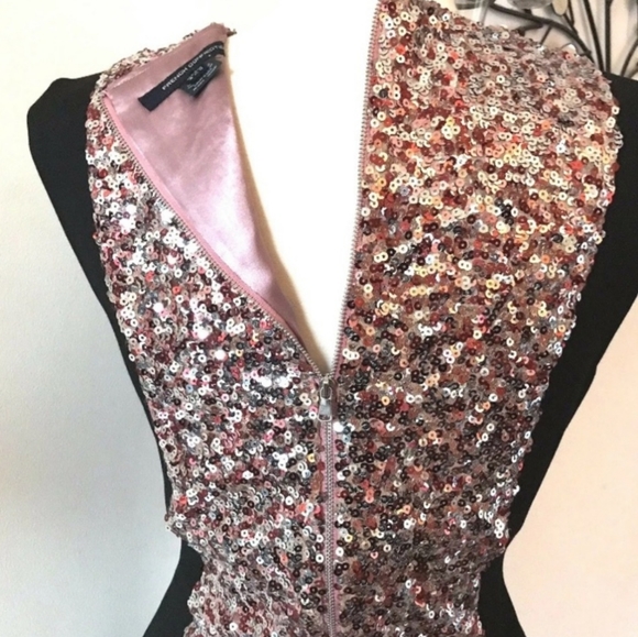 FRENCH CONNECTION Lunar Pink Sequin Bodycon Dress - Picture 4 of 6